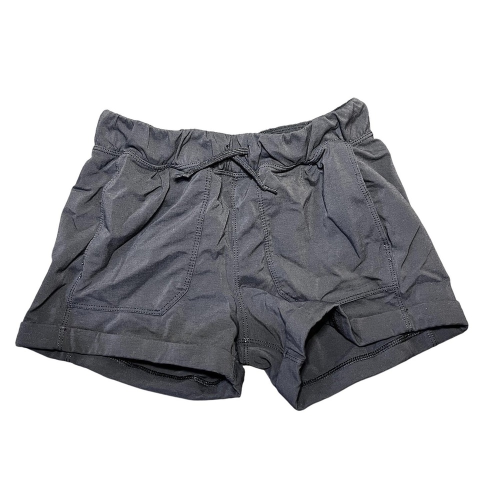 Ivivva by Lululemon Shorts Girls 10 Black Athletic‎ Running Drawstring Pockets